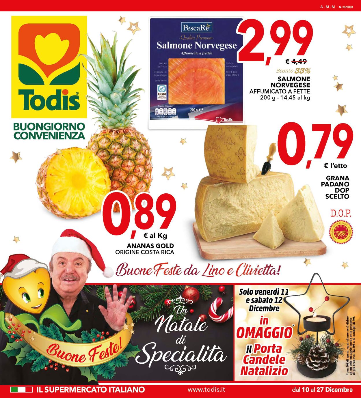 Volantino Todis - Natale 2020 - Offerte 10/12-27/12/2020