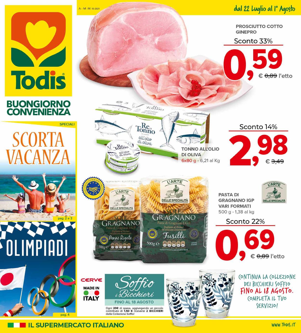 Volantino Todis - Offerte 22/07-01/08/2021