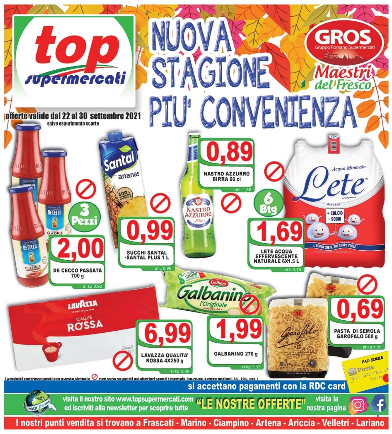 Volantino Top Supermercati - Offerte 22/09-30/09/2021