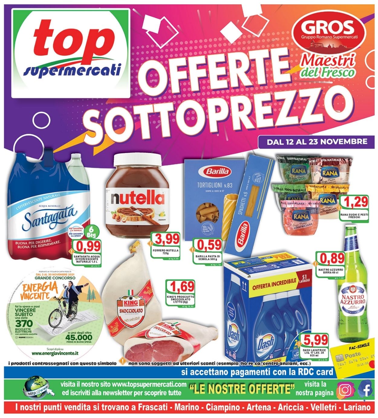 Volantino Top Supermercati - Offerte 12/11-23/11/2021