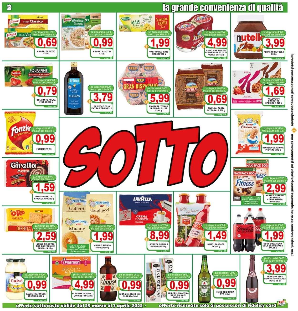 Volantino Top Supermercati - Offerte 25/03-06/04/2022 (Pagina 2)