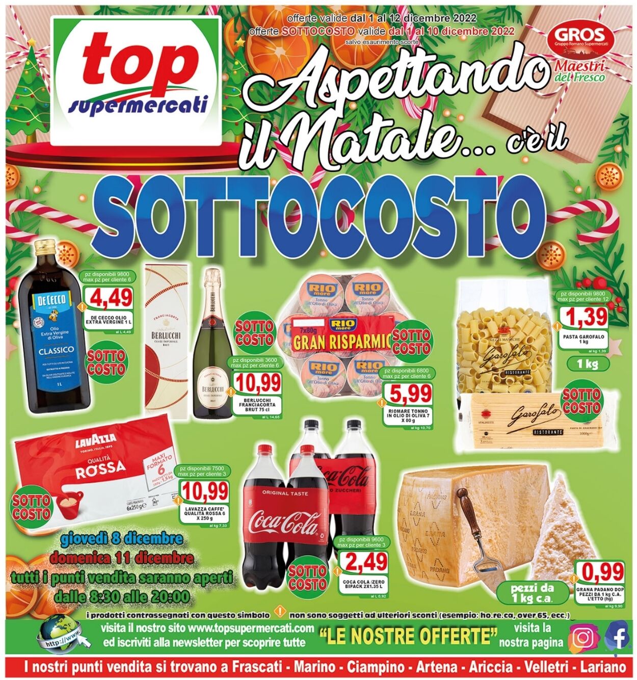 Volantino Top Supermercati - Offerte 01/12-12/12/2022