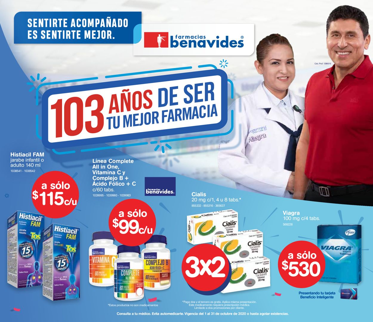 Farmacias Benavides Folleto - 01.10-31.10.2020