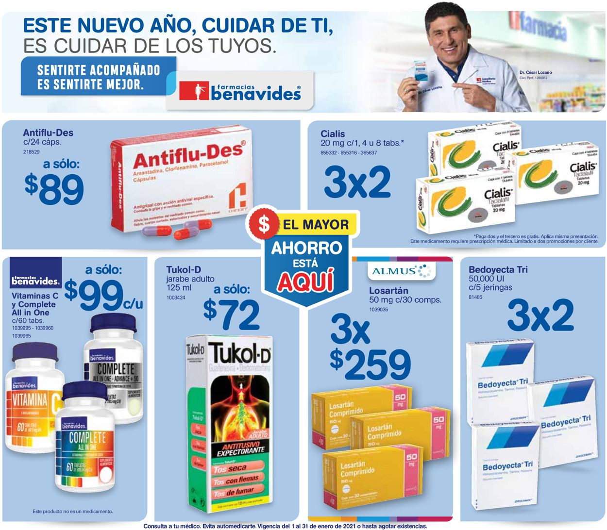 Farmacias Benavides Folleto - 01.01-31.01.2021