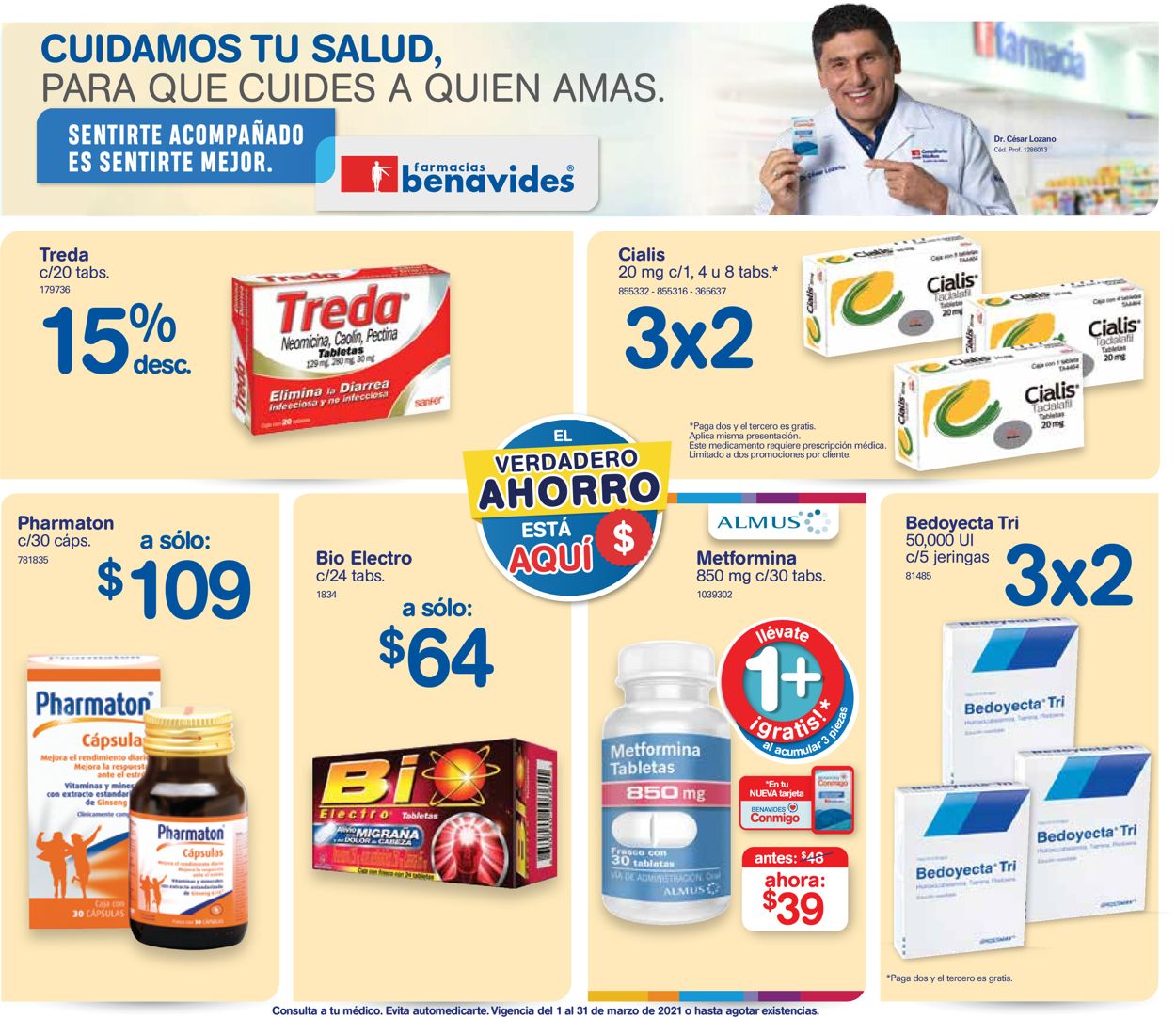 Farmacias Benavides Folleto - 01.03-31.03.2021