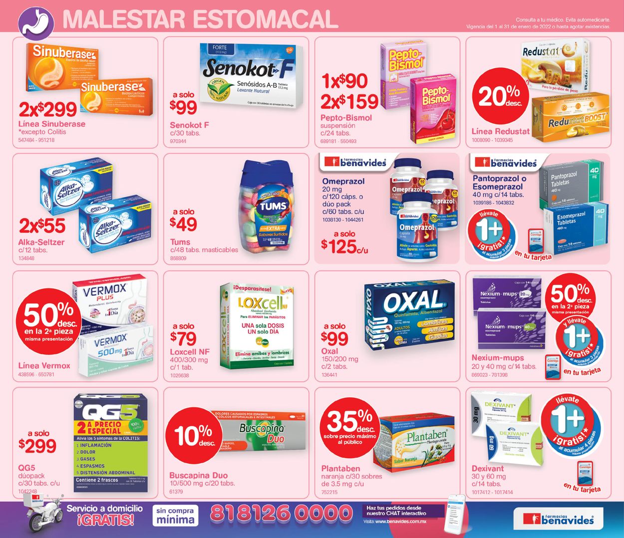 Farmacias Benavides Folleto - 01.01-31.01.2022 (Página 8)