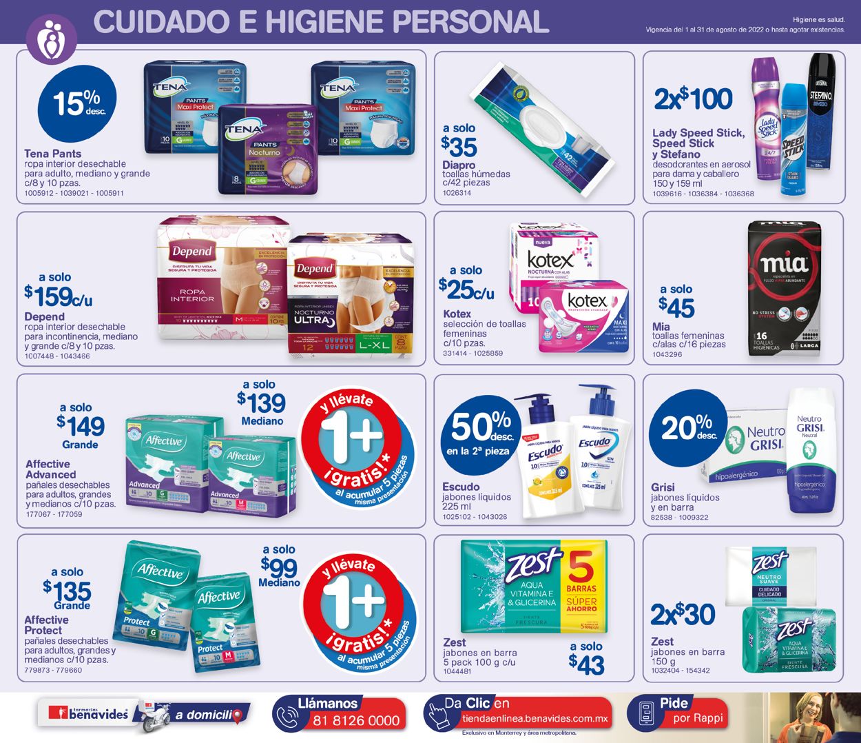Farmacias Benavides Folleto - 01.08-31.08.2022 (Página 16)