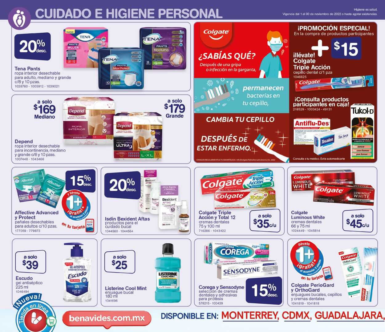 Farmacias Benavides Folleto - 01.11-09.11.2022 (Página 16)