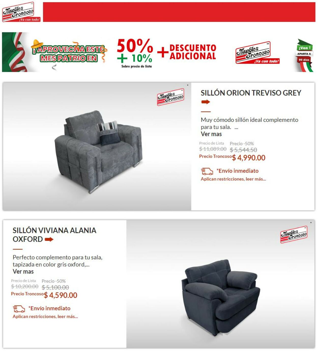 Muebles Troncoso Folleto - 16.09-29.09.2022 (Página 6)