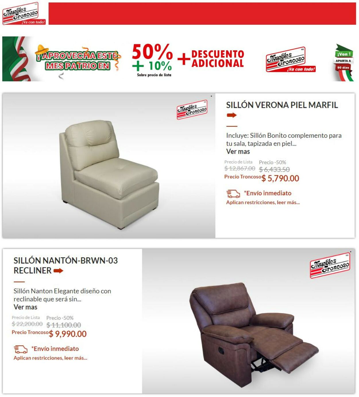 Muebles Troncoso Folleto - 16.09-29.09.2022 (Página 12)