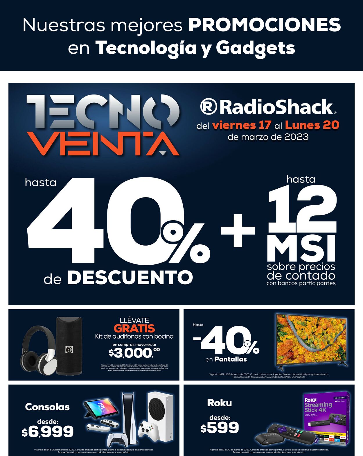 Radio Shack Folleto - 17.03-20.03.2023