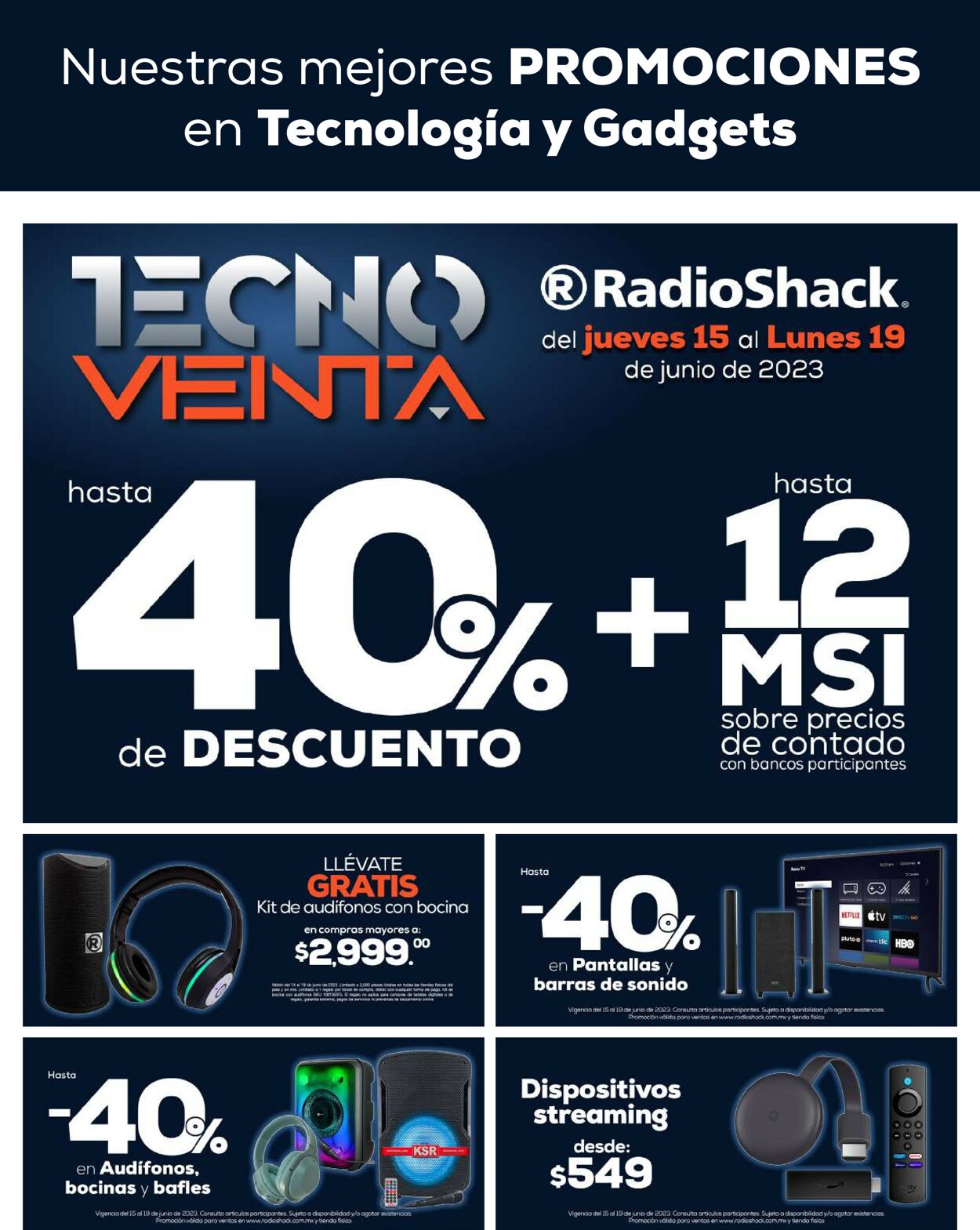 Radio Shack Folleto - 15.06-22.06.2023