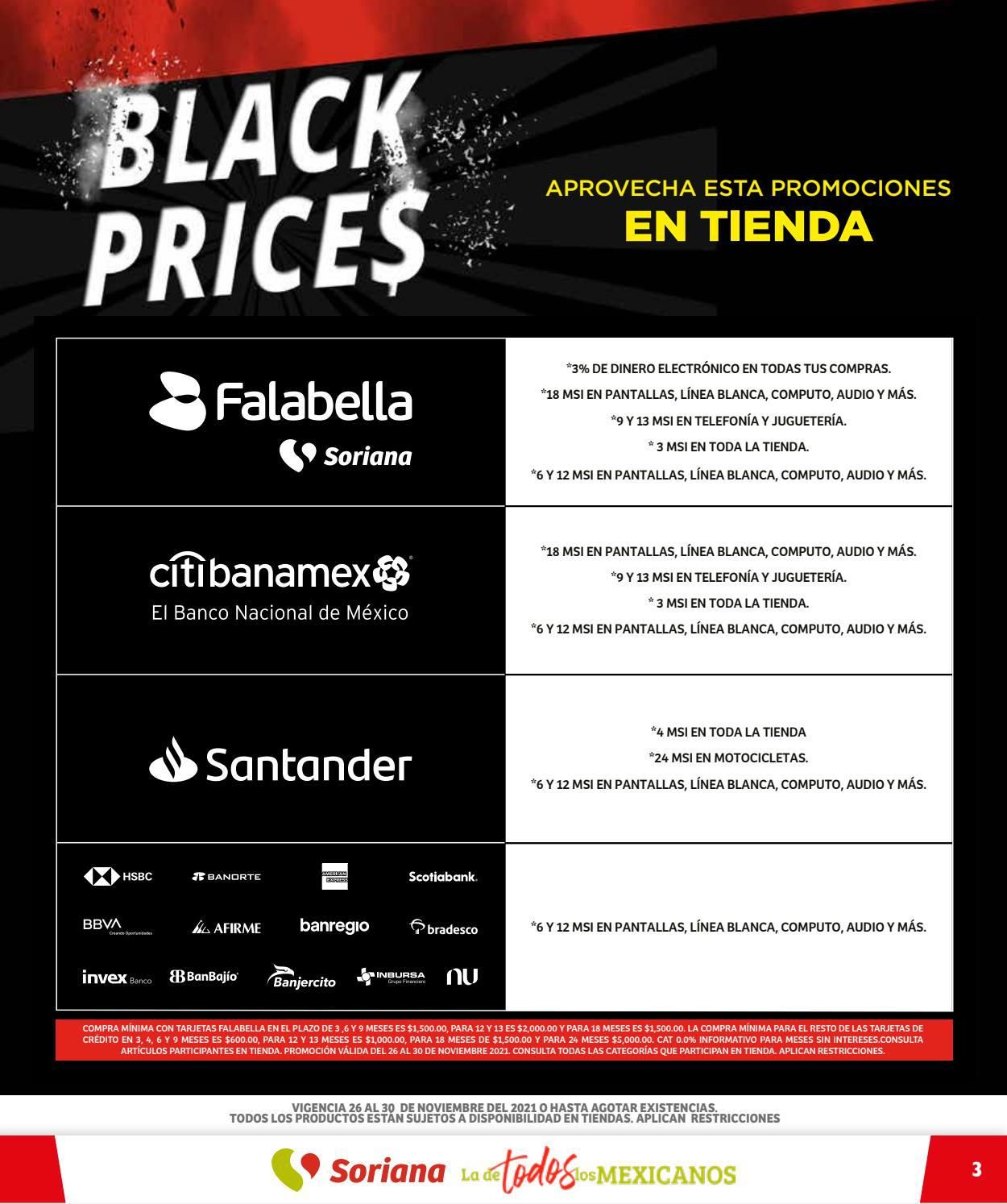 Soriana BLACK WEEK 2021 Folleto - 26.11-30.11.2021 (Página 3)