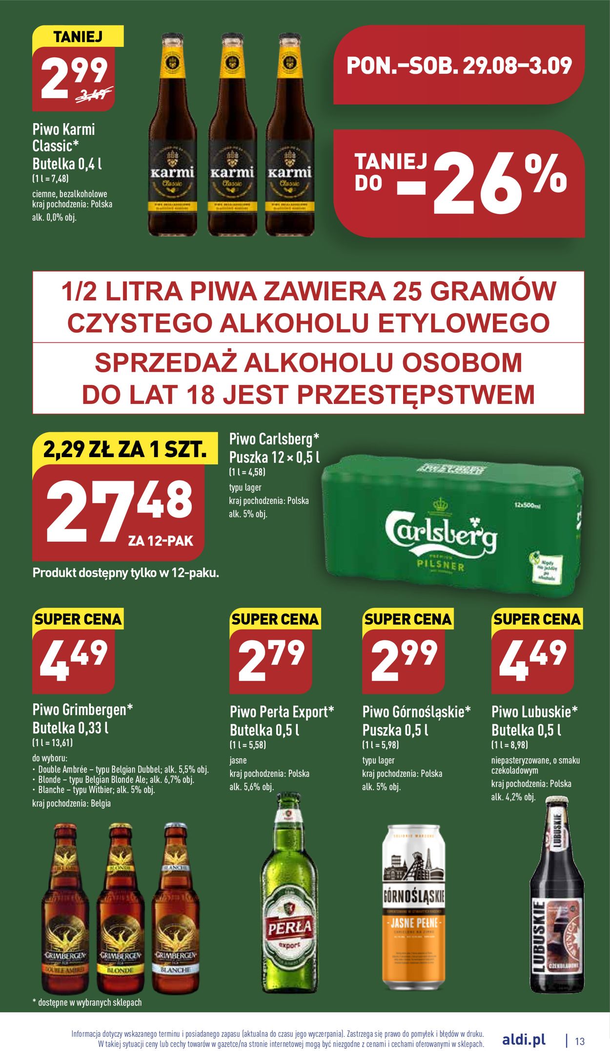 Gazetka promocyjna ALDI - 29.08-03.09.2022 (Strona 13)
