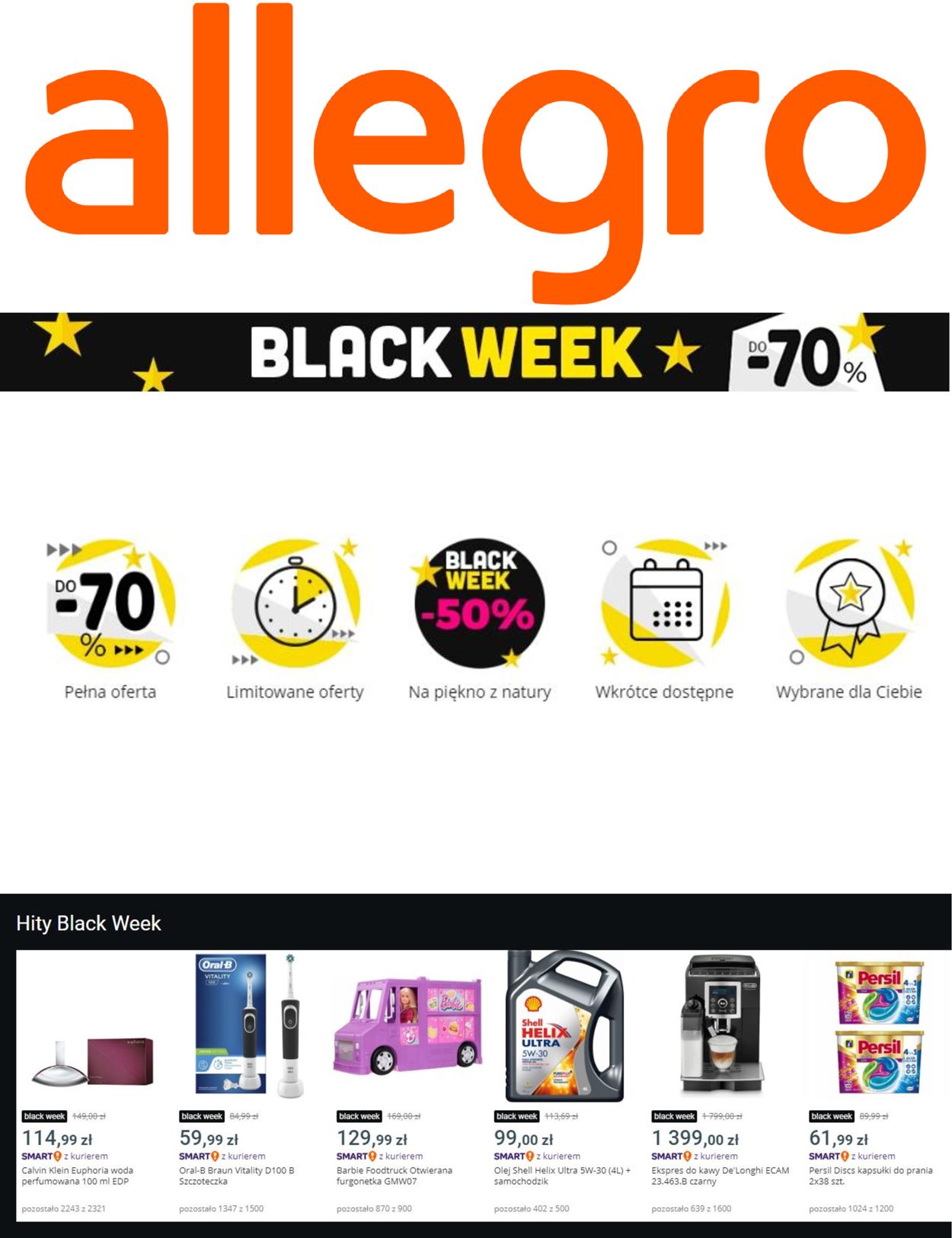 Gazetka promocyjna Allegro BLACK WEEK 2021 - 22.11-30.11.2021