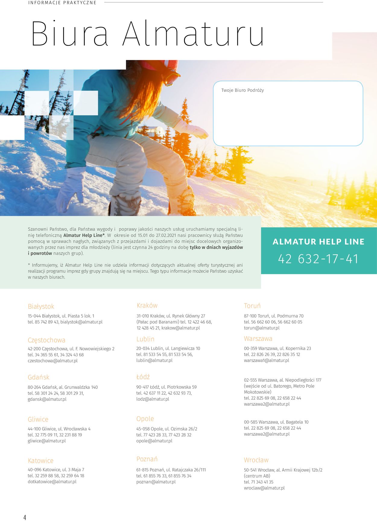 Gazetka promocyjna Almatur - 01.12-28.02.2021 (Strona 4)