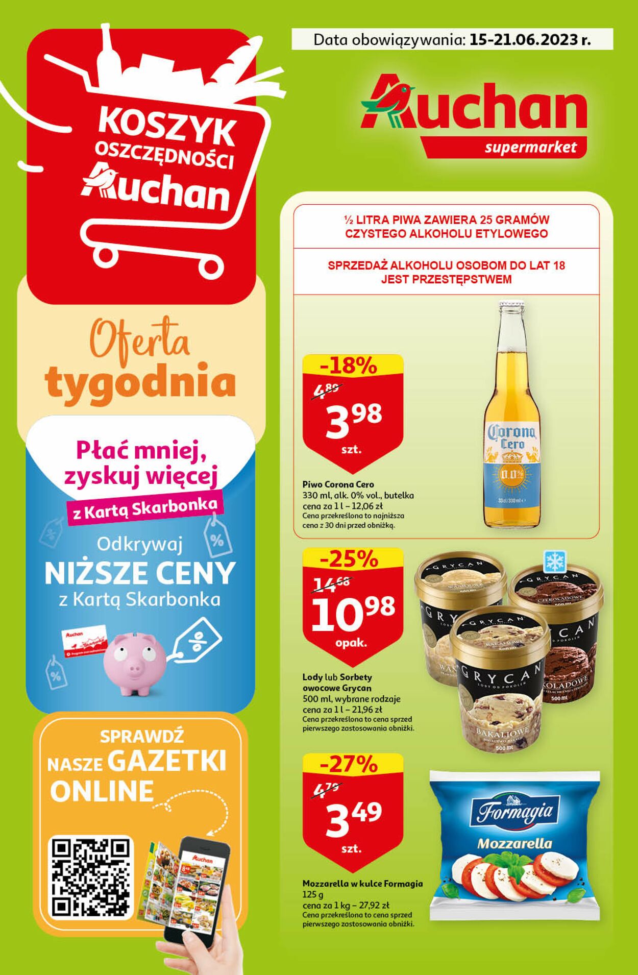 Gazetka promocyjna Auchan - 15.06-21.06.2023
