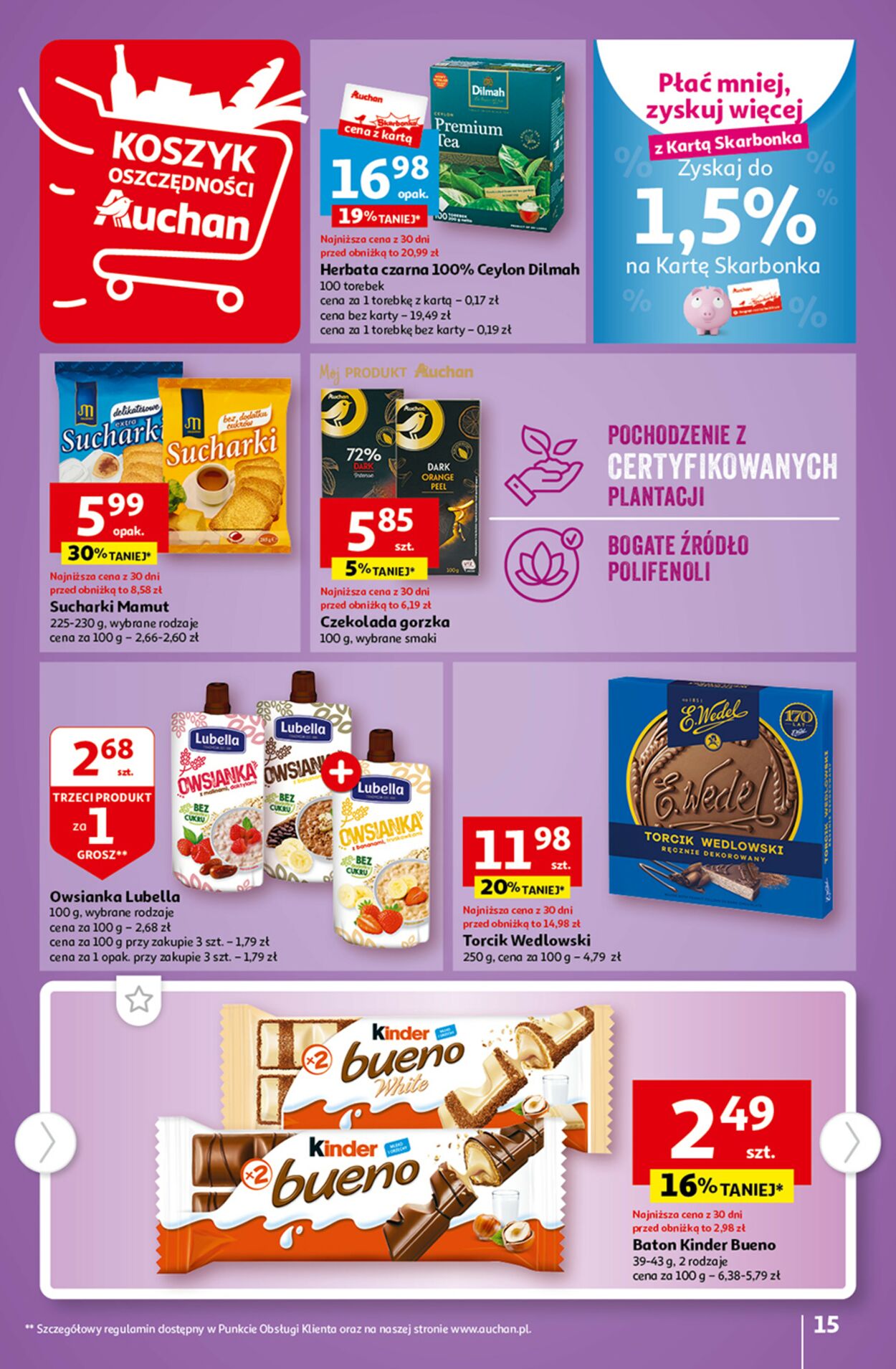 Gazetka promocyjna Auchan - 03.08-09.08.2023 (Strona 15)