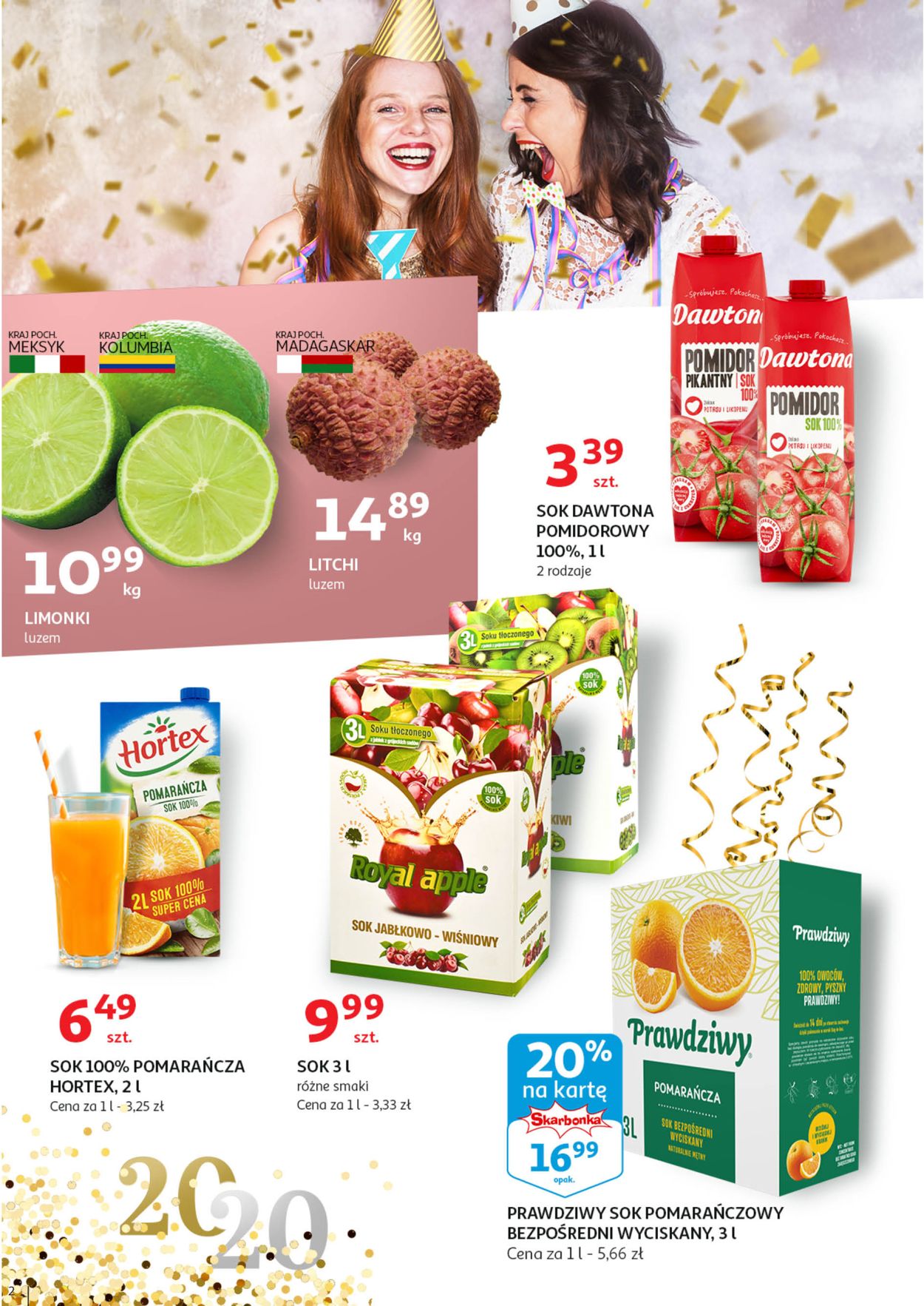 Gazetka promocyjna Auchan - Gazetka Sylwestrowa 2019/2020 - 27.12-31.12.2019 (Strona 2)