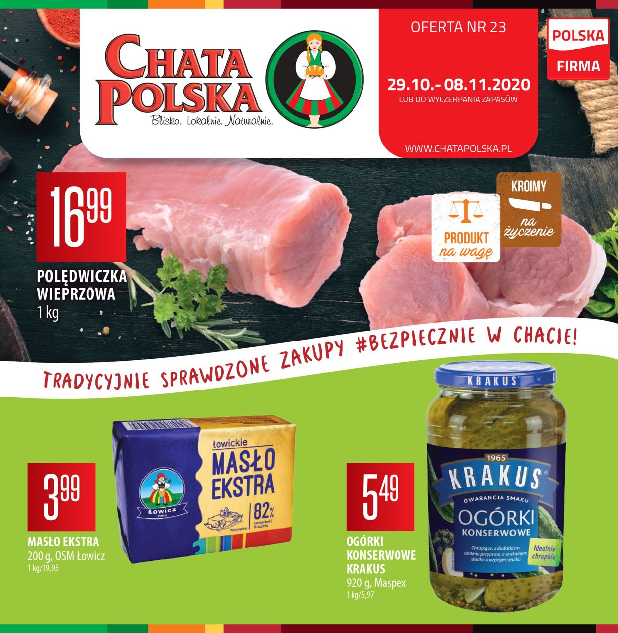 Gazetka promocyjna Chata Polska - 29.10-08.11.2020