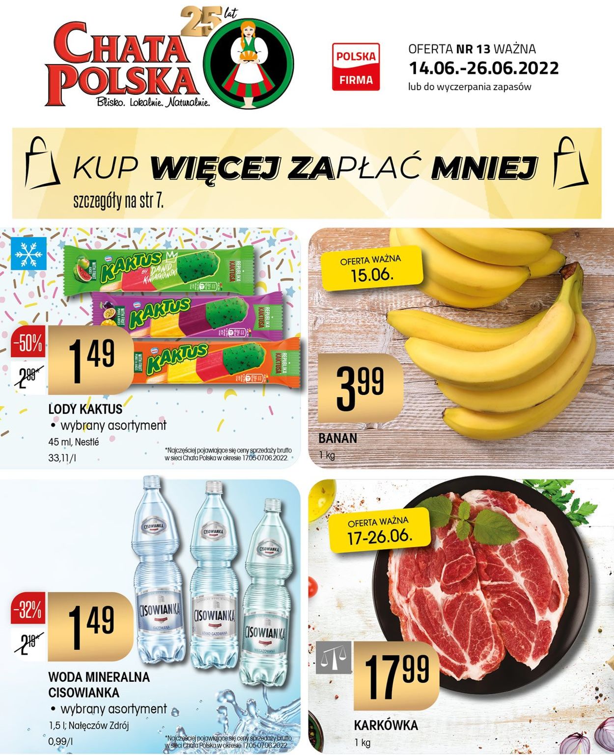 Gazetka promocyjna Chata Polska - 14.06-26.06.2022