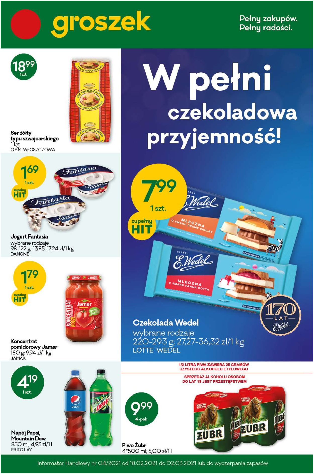 Gazetka promocyjna Groszek - 18.02-02.03.2021