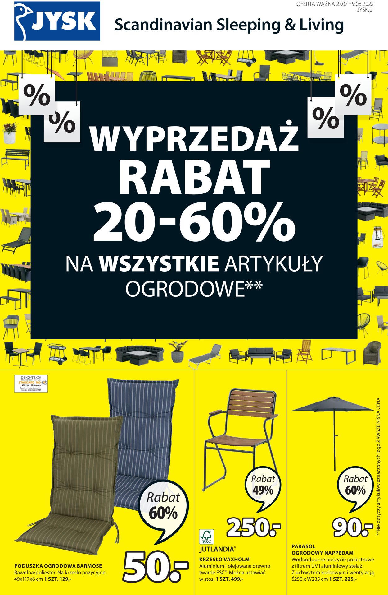 Gazetka promocyjna JYSK - 27.07-09.08.2022