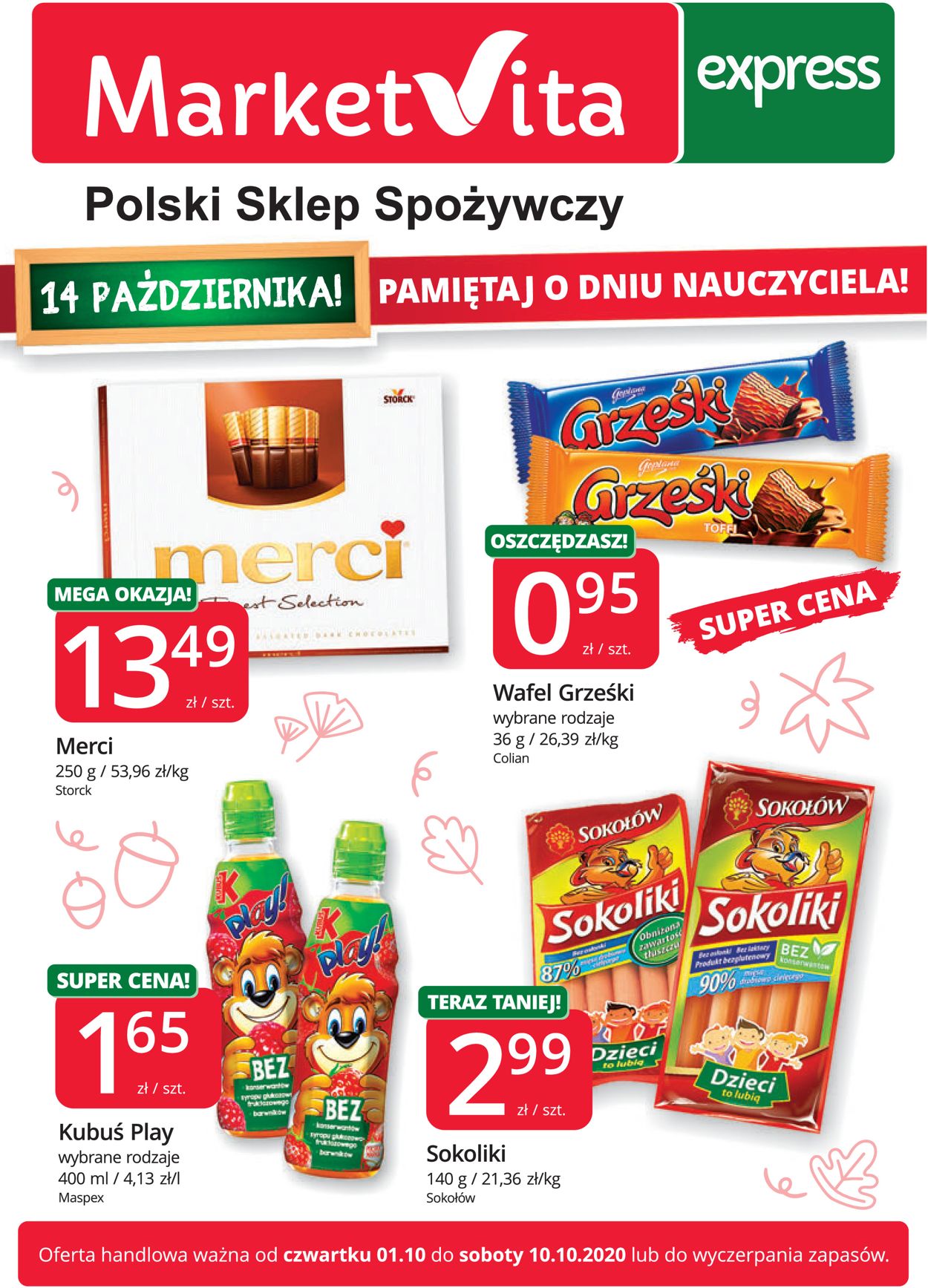 Gazetka promocyjna MarketVita - 01.10-10.10.2020