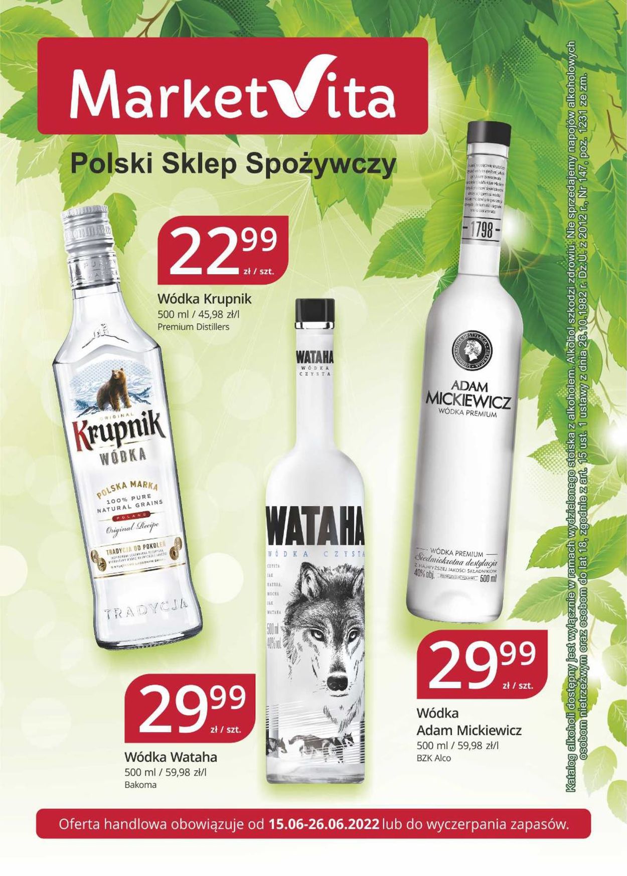 Gazetka promocyjna MarketVita - 15.06-26.06.2022