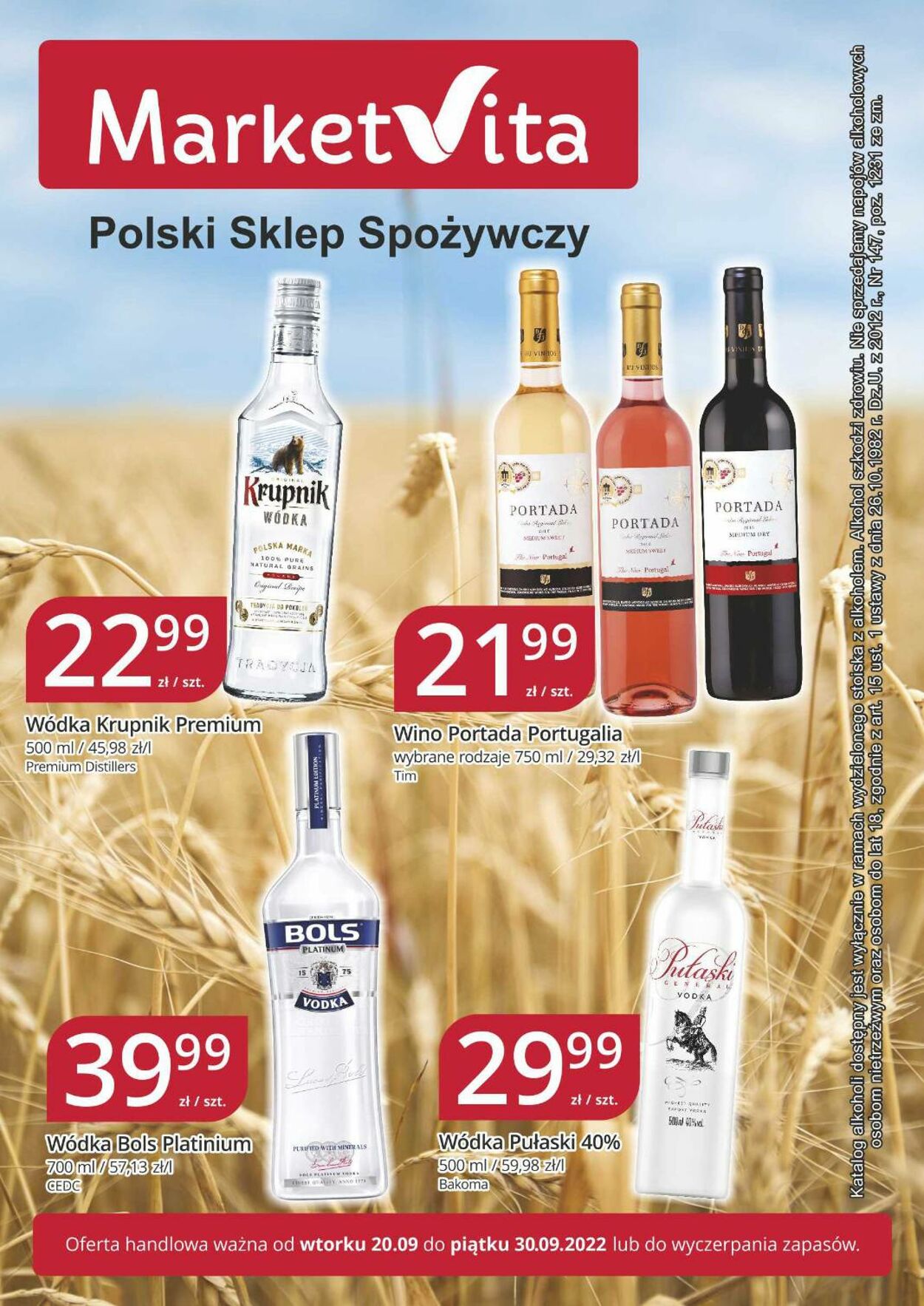 Gazetka promocyjna MarketVita - 20.09-30.09.2022