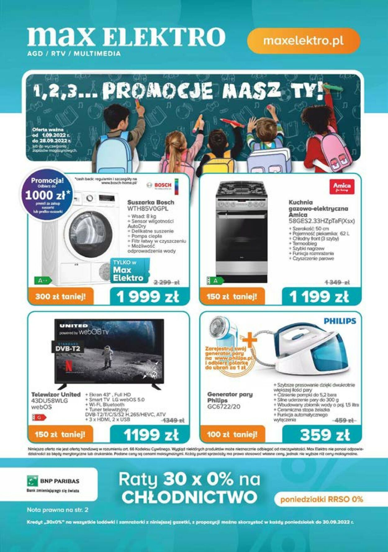 Gazetka promocyjna max elektro - 01.09-30.09.2022