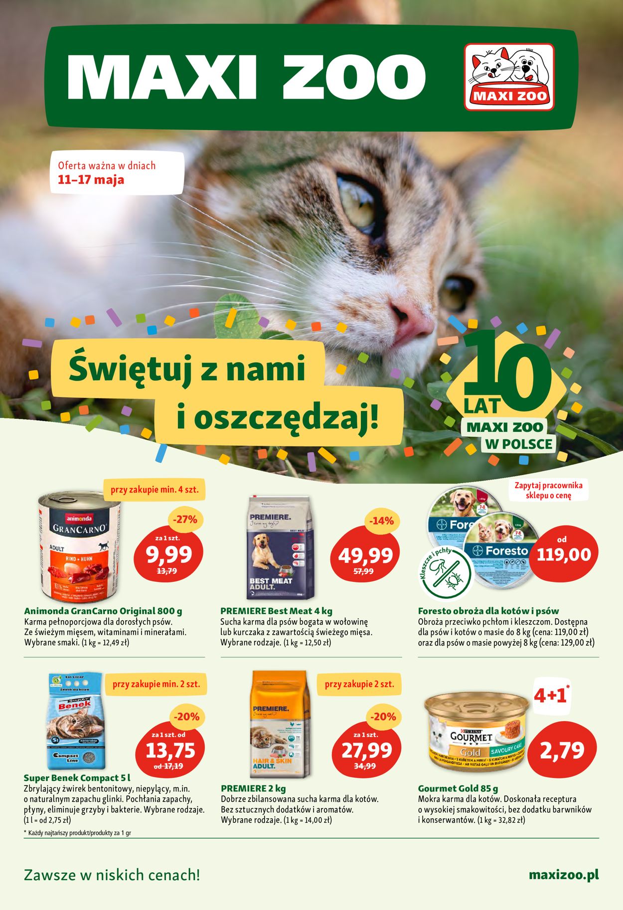 Gazetka promocyjna Maxi Zoo - 11.05-17.05.2022