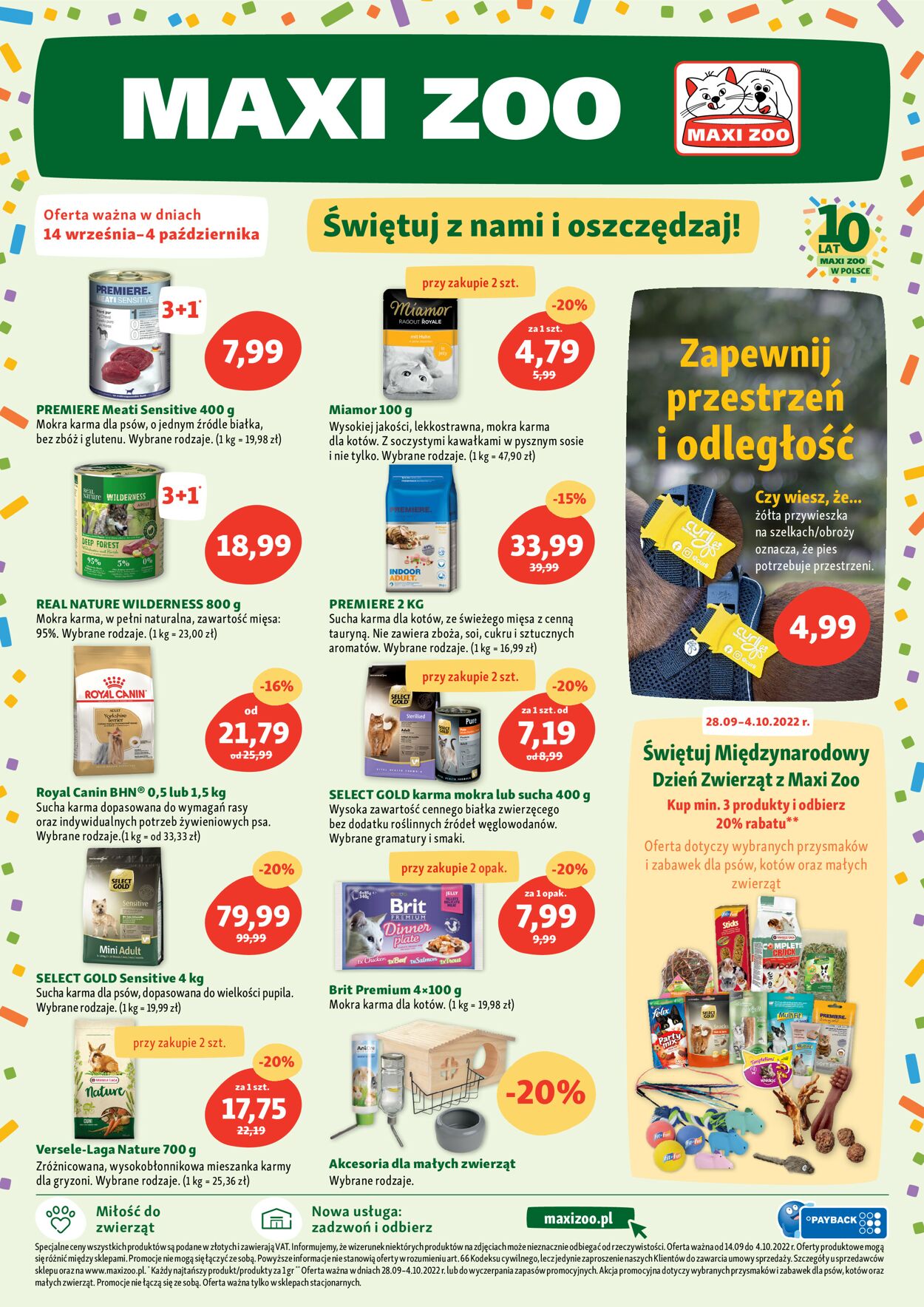 Gazetka promocyjna Maxi Zoo - 14.09-04.10.2022