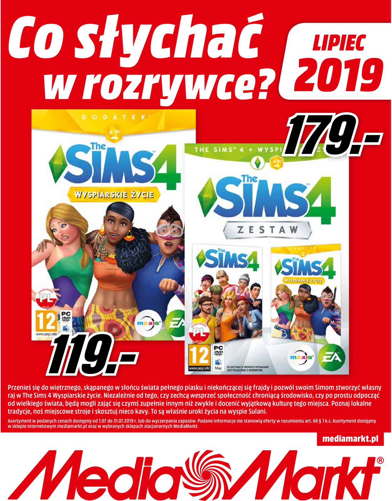 Gazetka promocyjna Media Markt - 01.07-31.07.2019