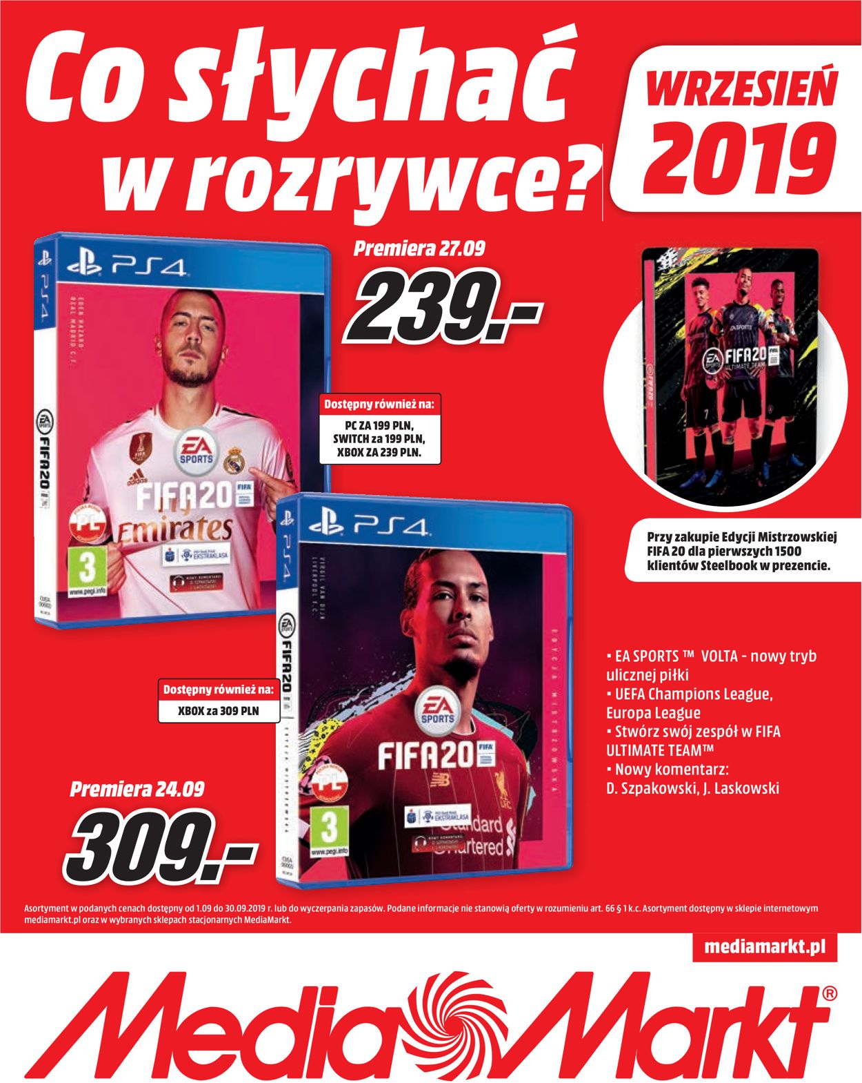Gazetka promocyjna Media Markt - 01.09-01.10.2019