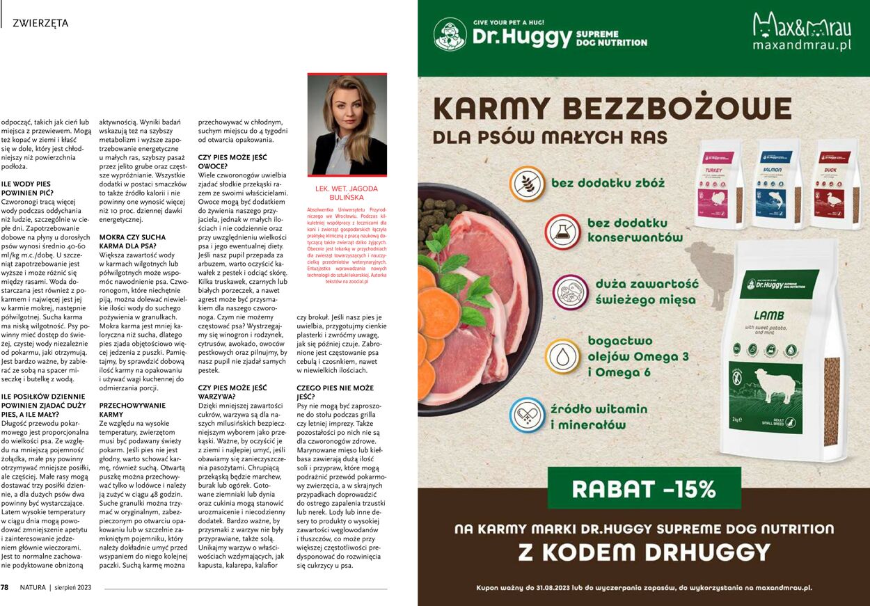 Gazetka promocyjna Natura - 01.08-31.08.2023 (Strona 40)