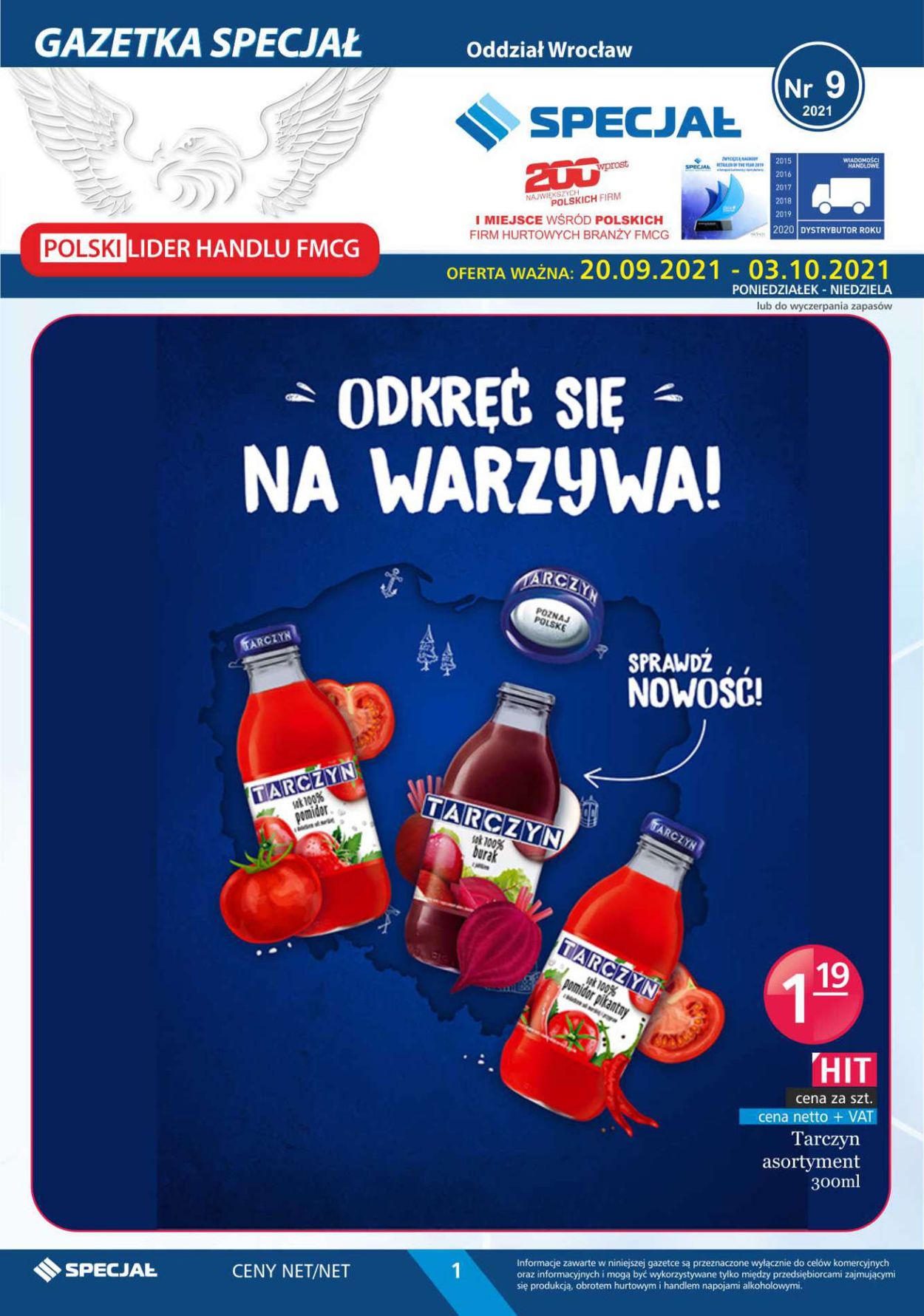 Gazetka promocyjna Specjał - Oddział Wrocław - 20.09-03.10.2021