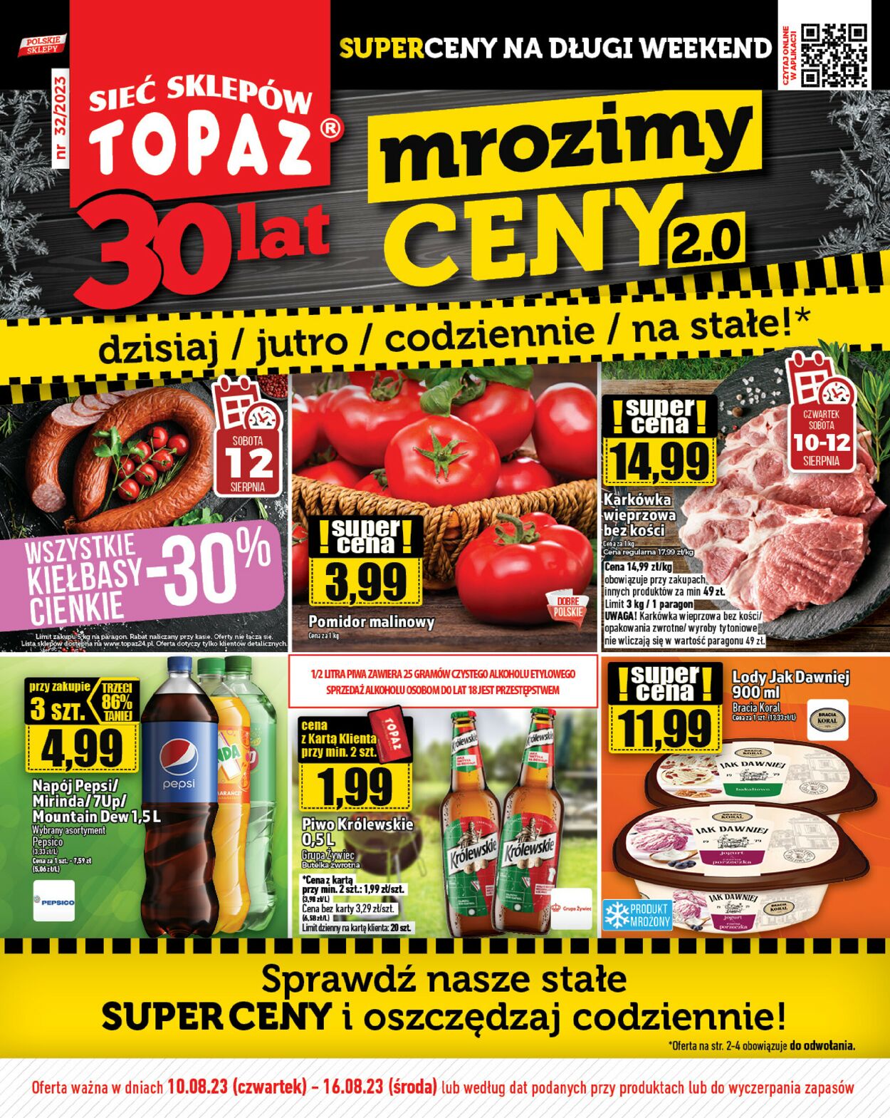 Gazetka promocyjna Topaz - 09.08-16.08.2023