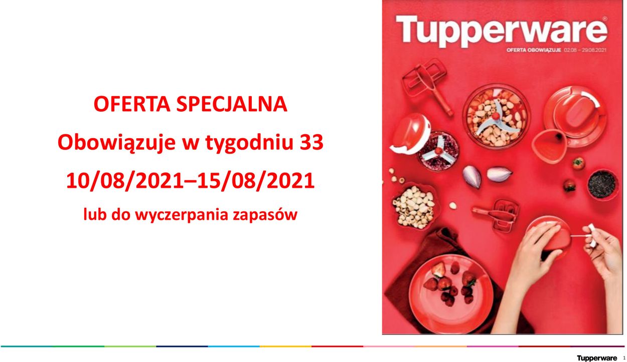 Gazetka promocyjna Tupperware - 10.08-15.08.2021