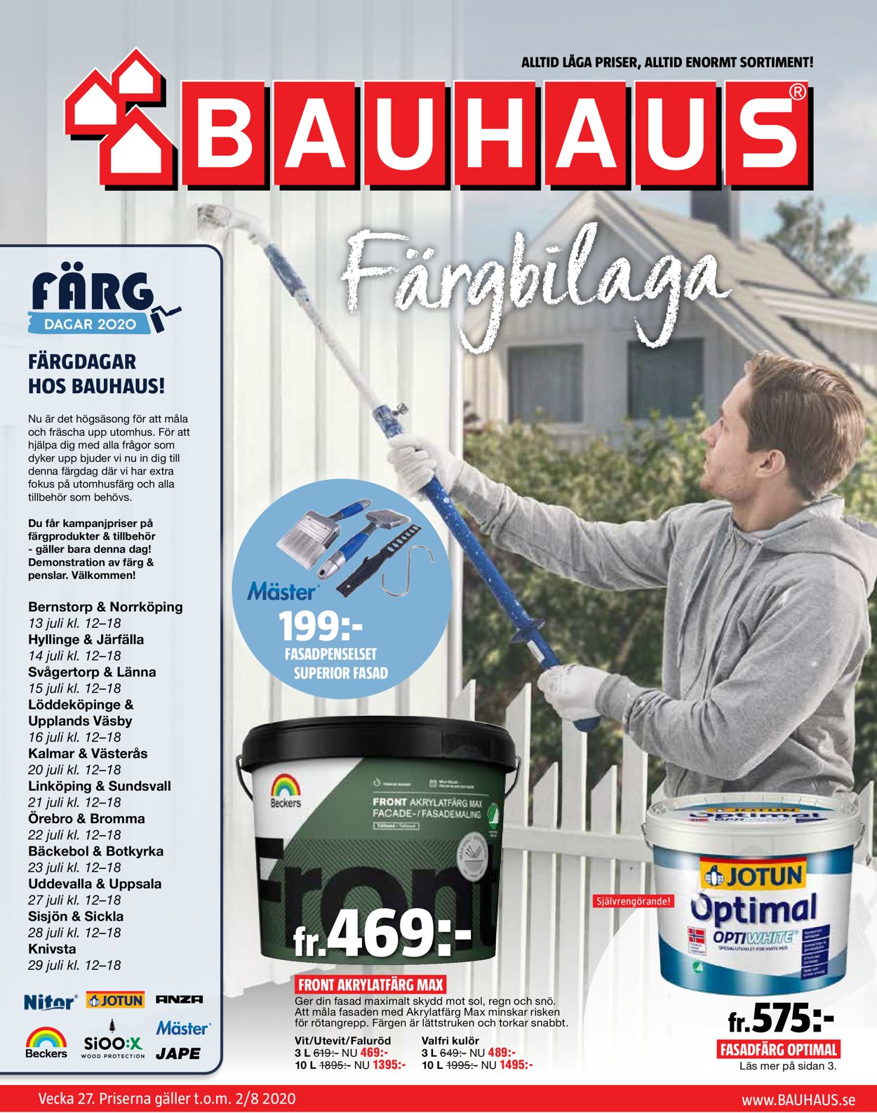 Bauhaus - Reklamblad - 29/06-02/08-2020