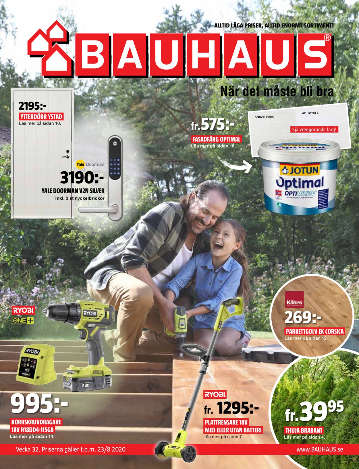Bauhaus - Reklamblad - 03/08-23/08-2020