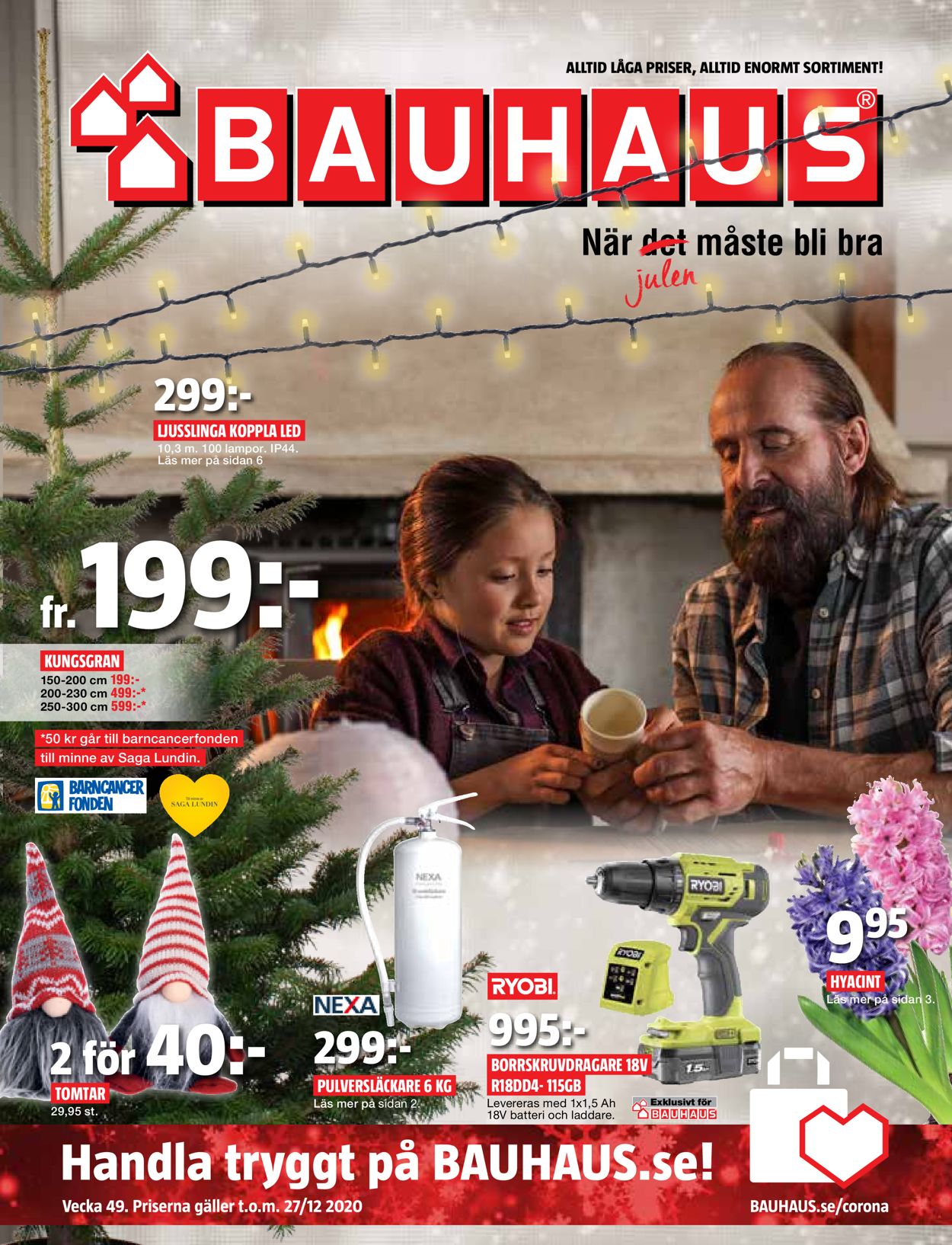 Bauhaus - Julen 2020 - Reklamblad - 30/11-27/12-2020