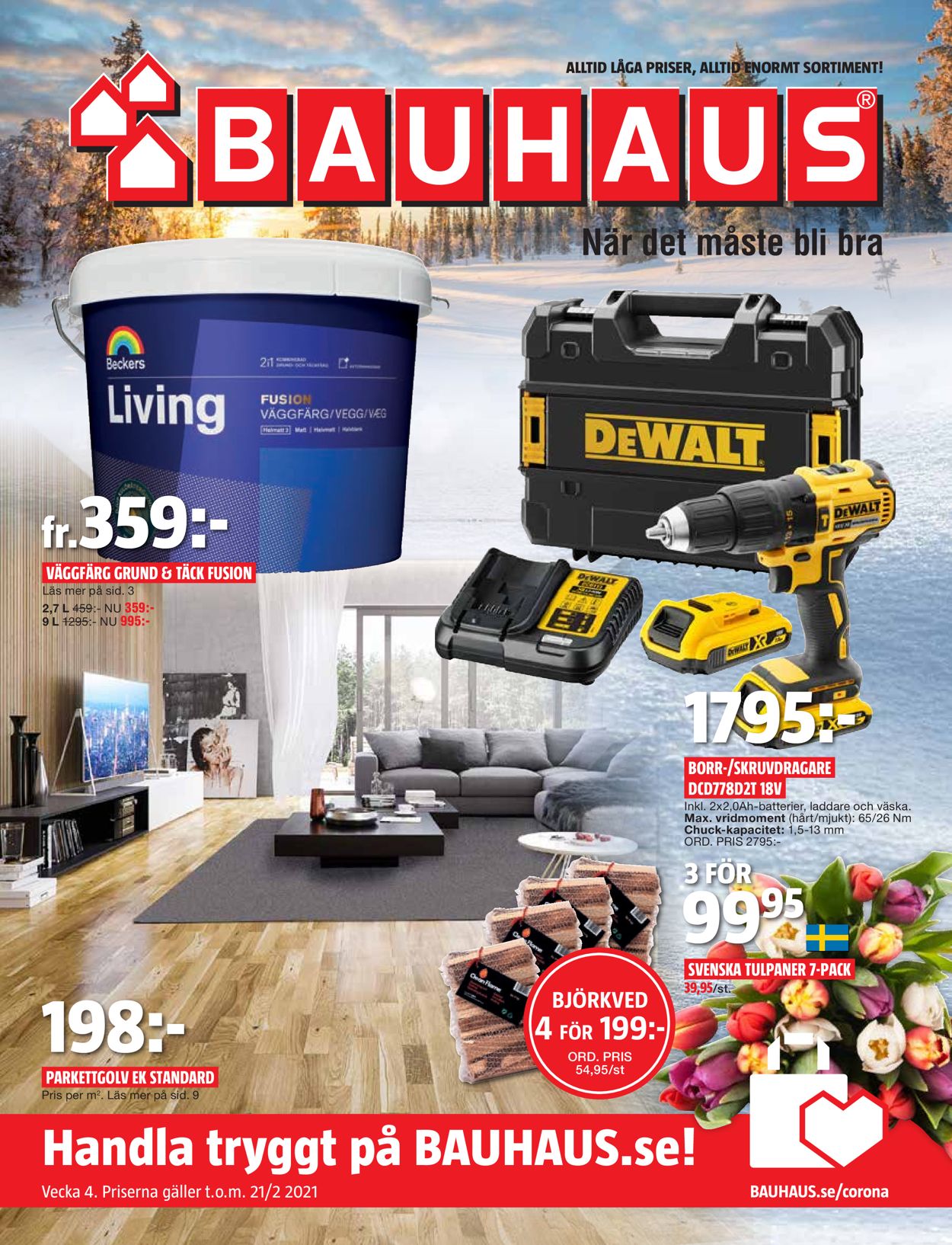 Bauhaus - Reklamblad - 25/01-21/02-2021