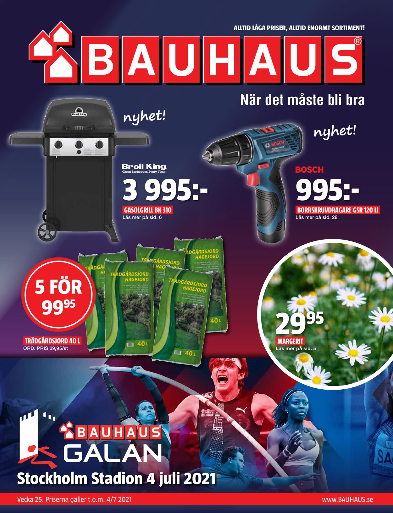 Bauhaus - Reklamblad - 23/06-04/07-2021