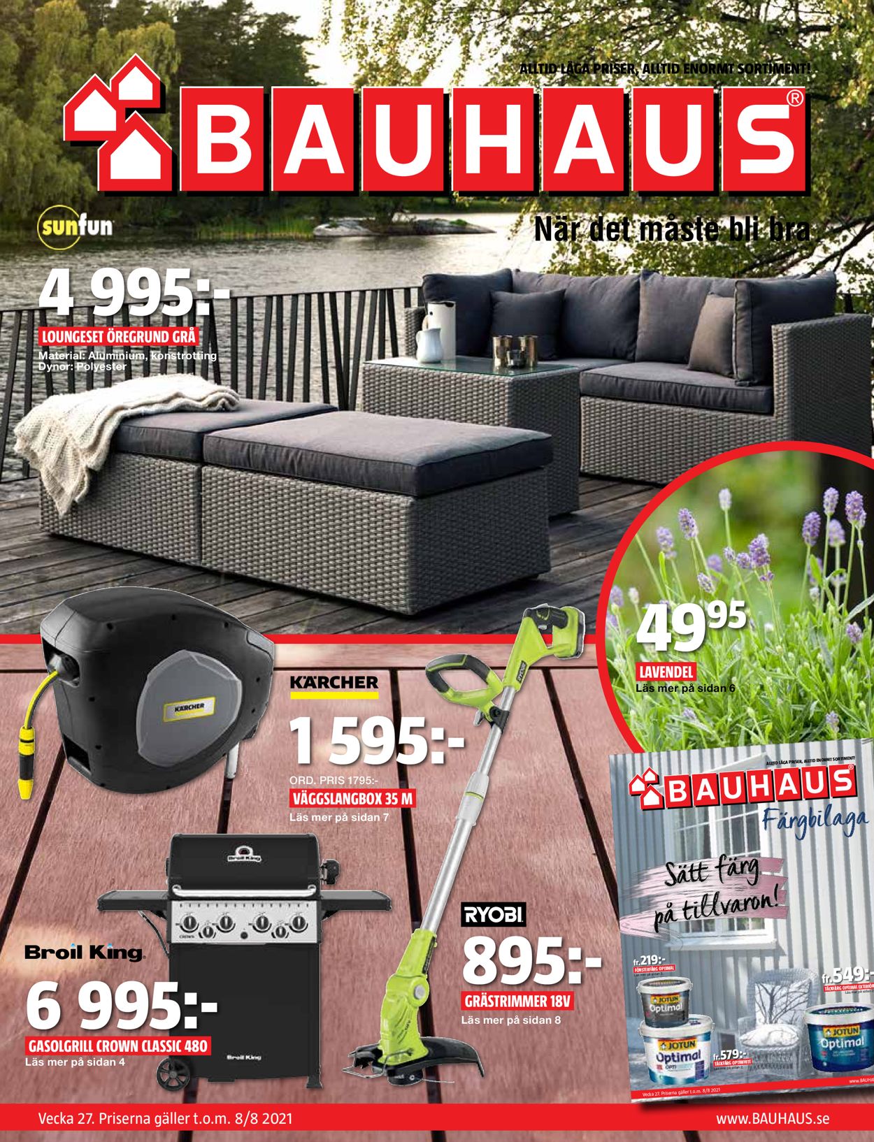 Bauhaus - Reklamblad - 05/07-08/08-2021