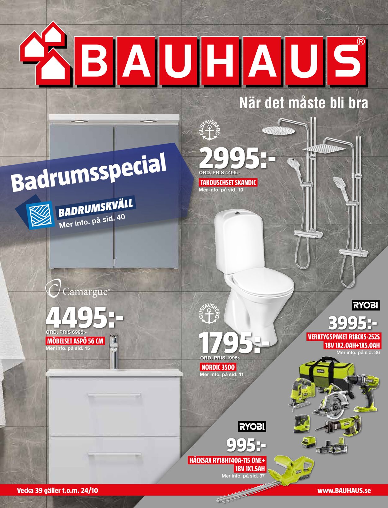 Bauhaus - Reklamblad - 27/09-26/10-2021