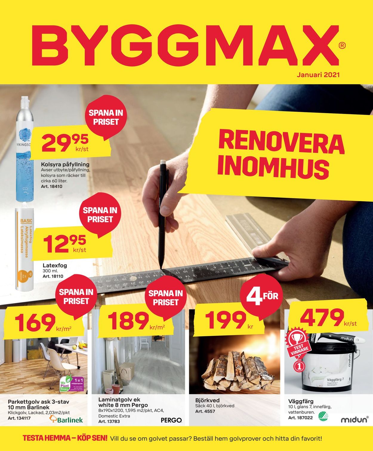 ByggMax - Reklamblad - 22/01-31/01-2021
