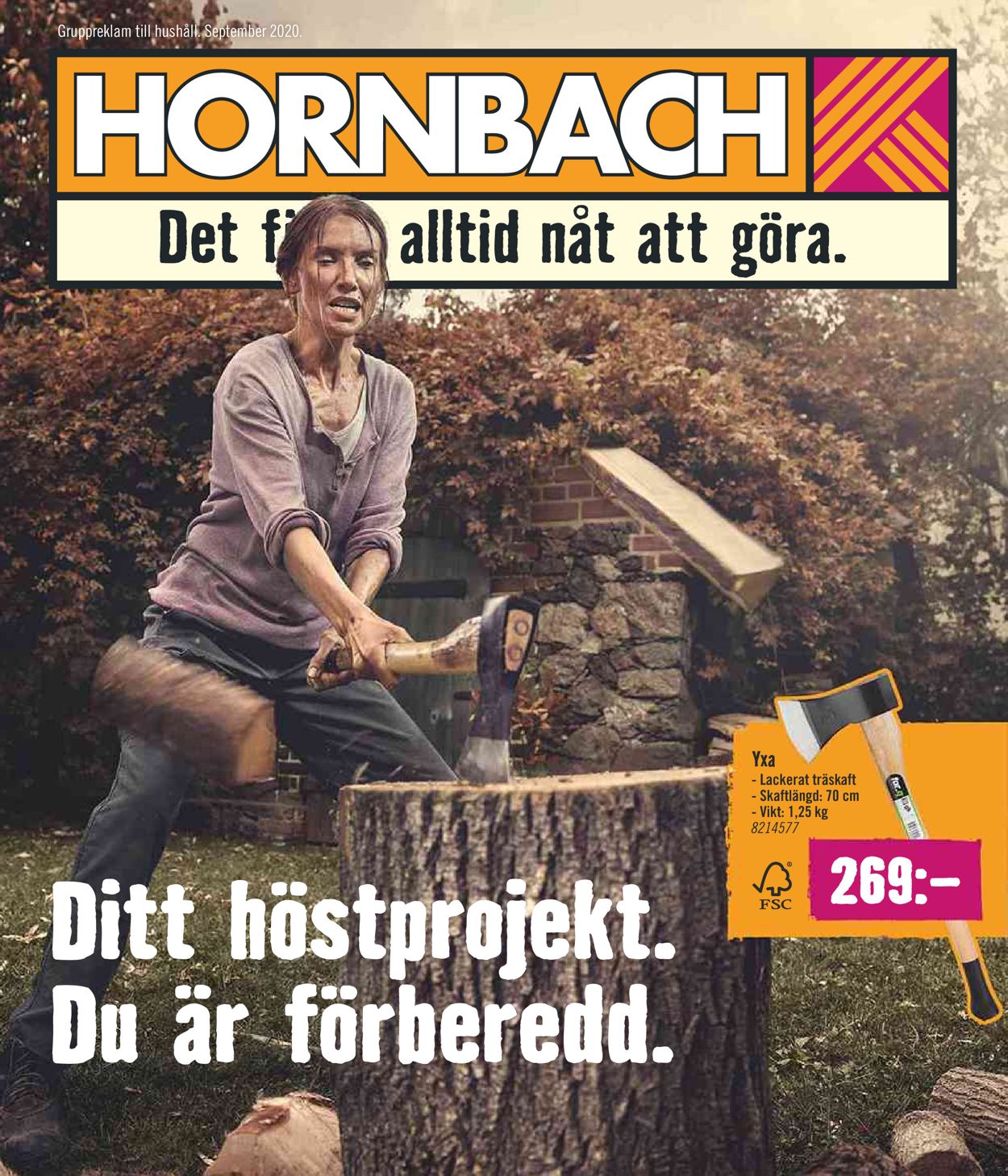 Hornbach - Reklamblad - 01/09-30/09-2020