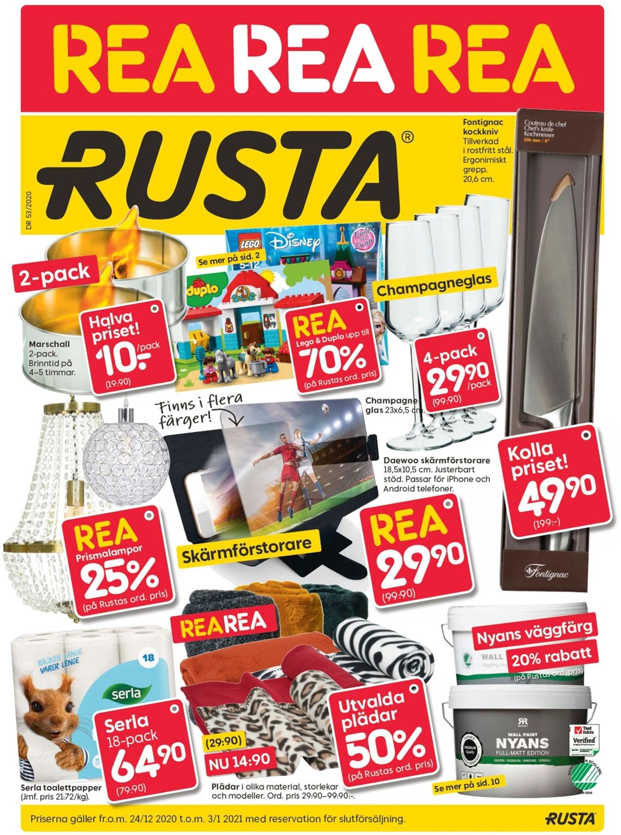 Rusta - Julen 2020 - Reklamblad - 24/12-03/01-2021