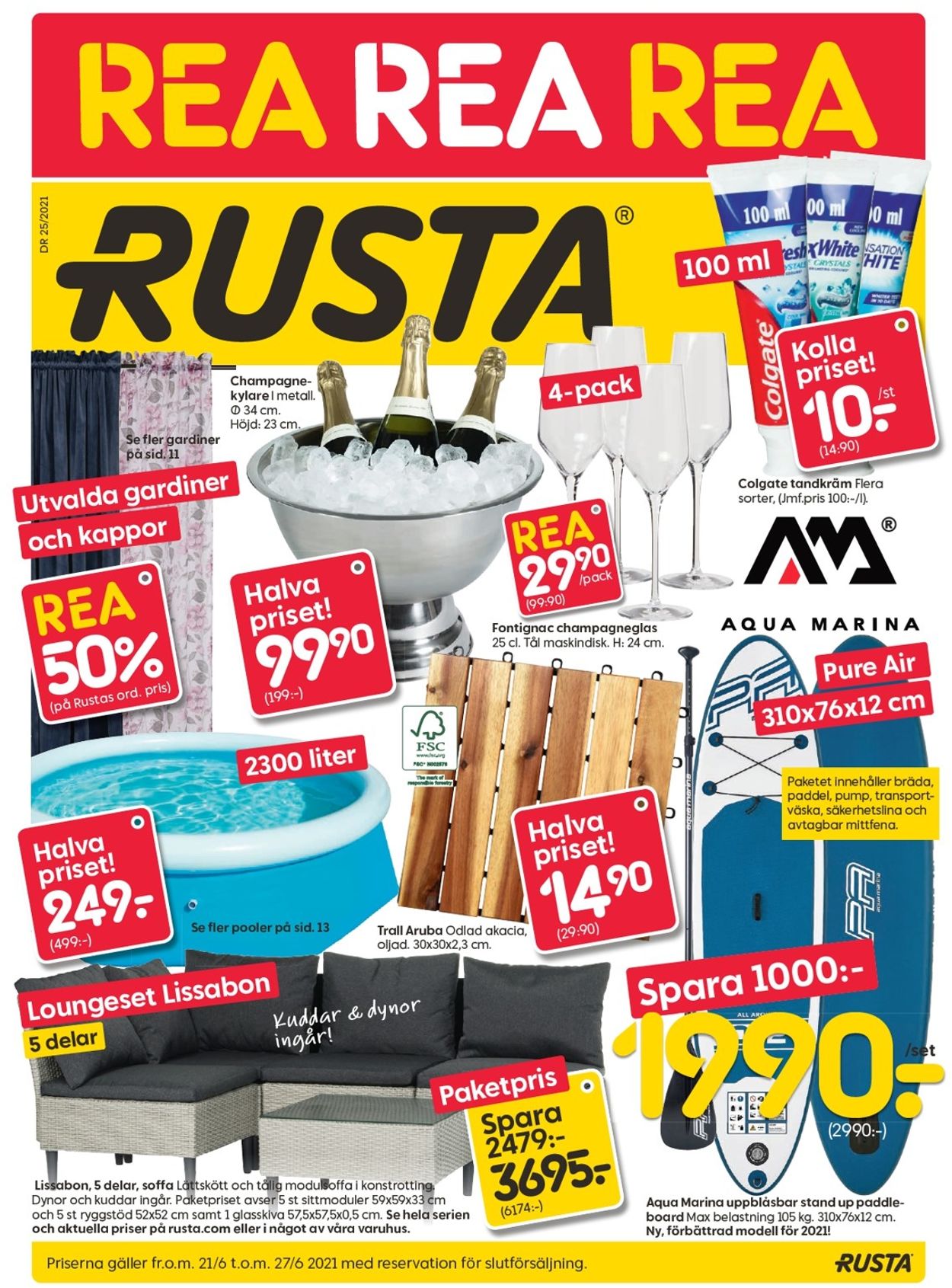 Rusta - Reklamblad - 21/06-27/06-2021